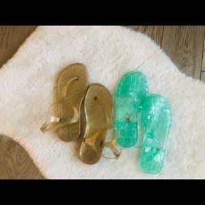 💙 $8 w/bundle 2 Pair of Pretty Jelly Shoes, Old Navy 💖